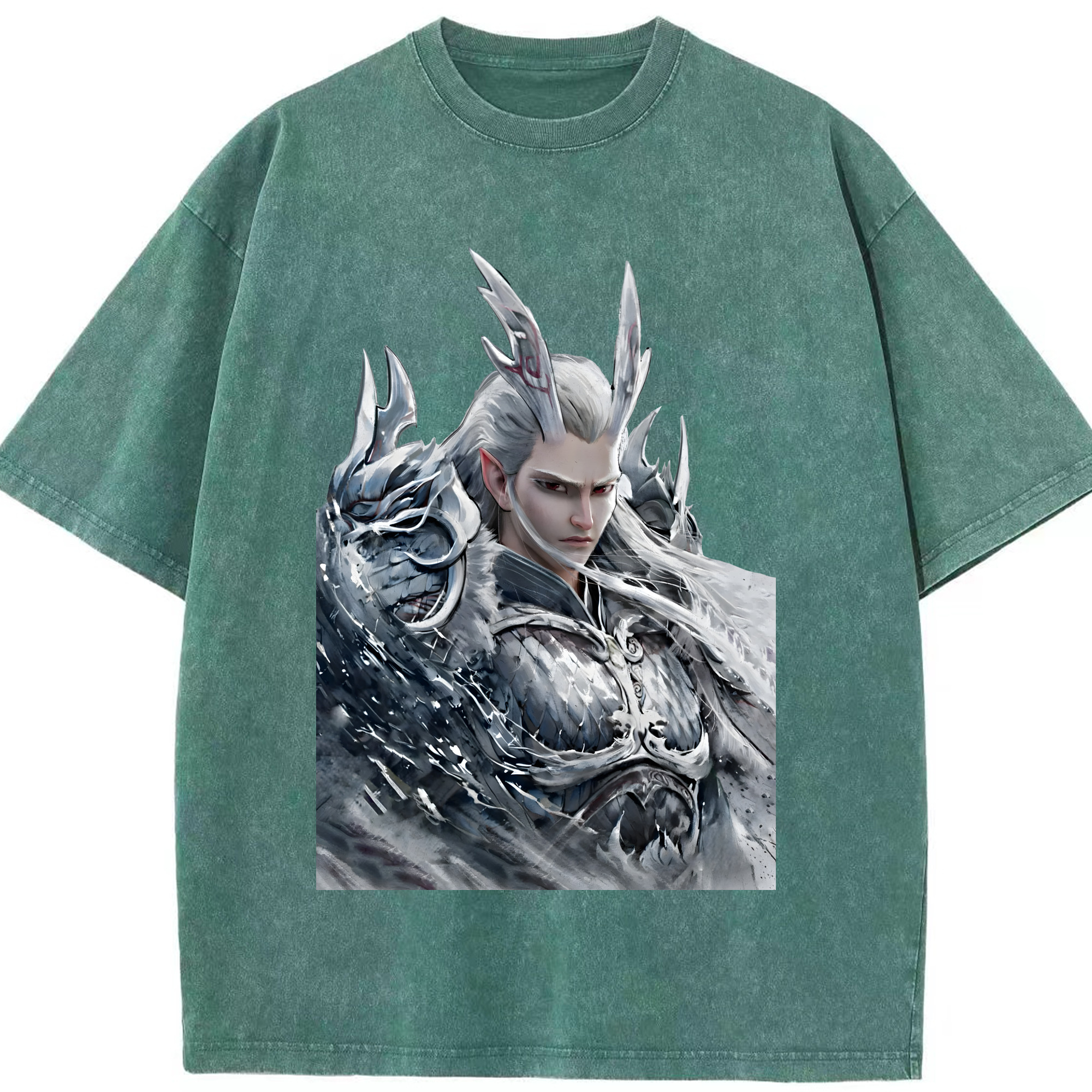 Ne Zha 2 ナタ 魔童の大暴れ 綿100% ヴィンテージ風 半袖Tシャツ（フロントプリント）